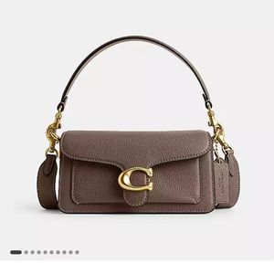 NEW Coach Tabby Shoulder Bag 20 Dark Stone